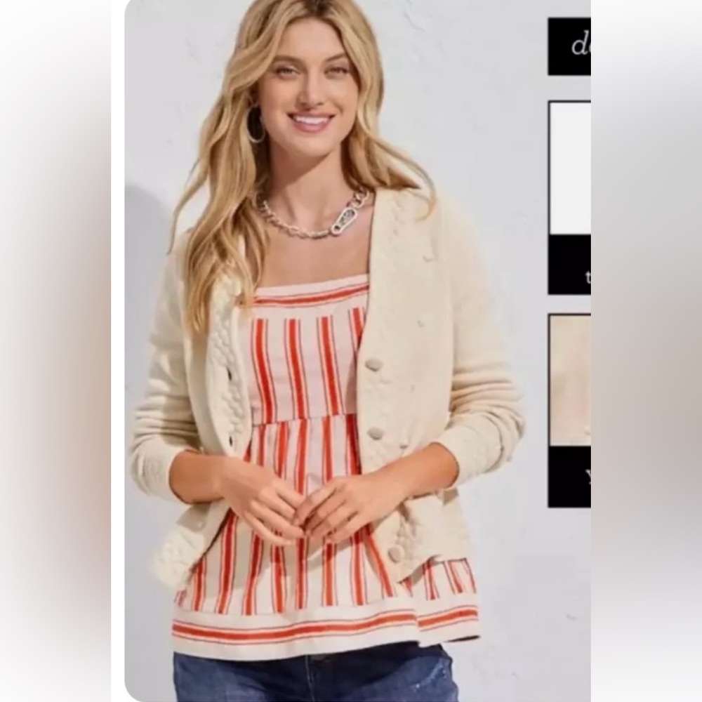 Cabi Spring Striped Brunch Top - Picture 2 of 7